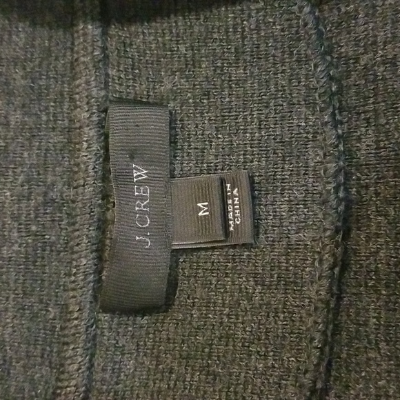 J CREW  open front  sweater blazer 100% merino wool 2 large packet relaxed fit - Picture 5 of 5